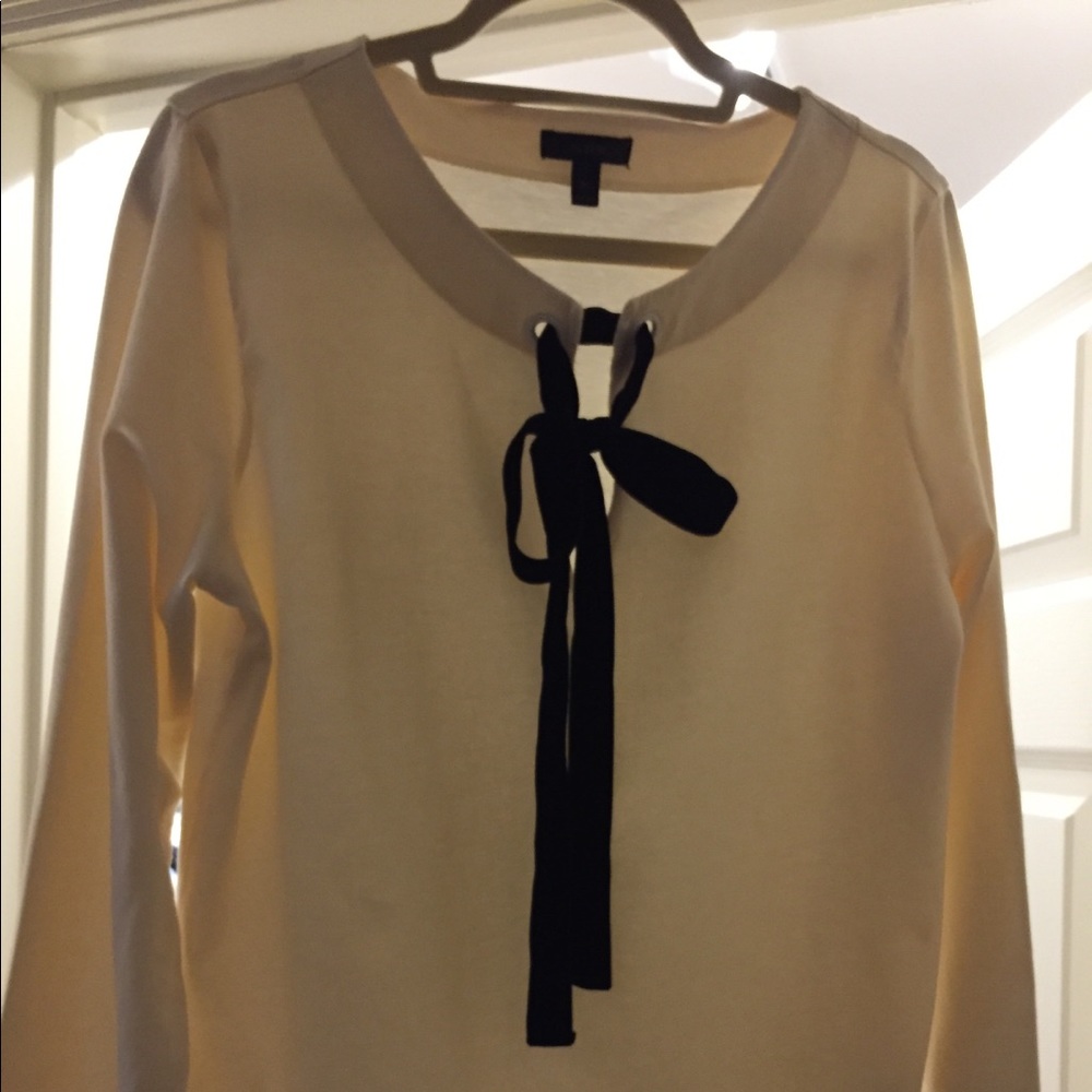 JCrew Tie Neck tip